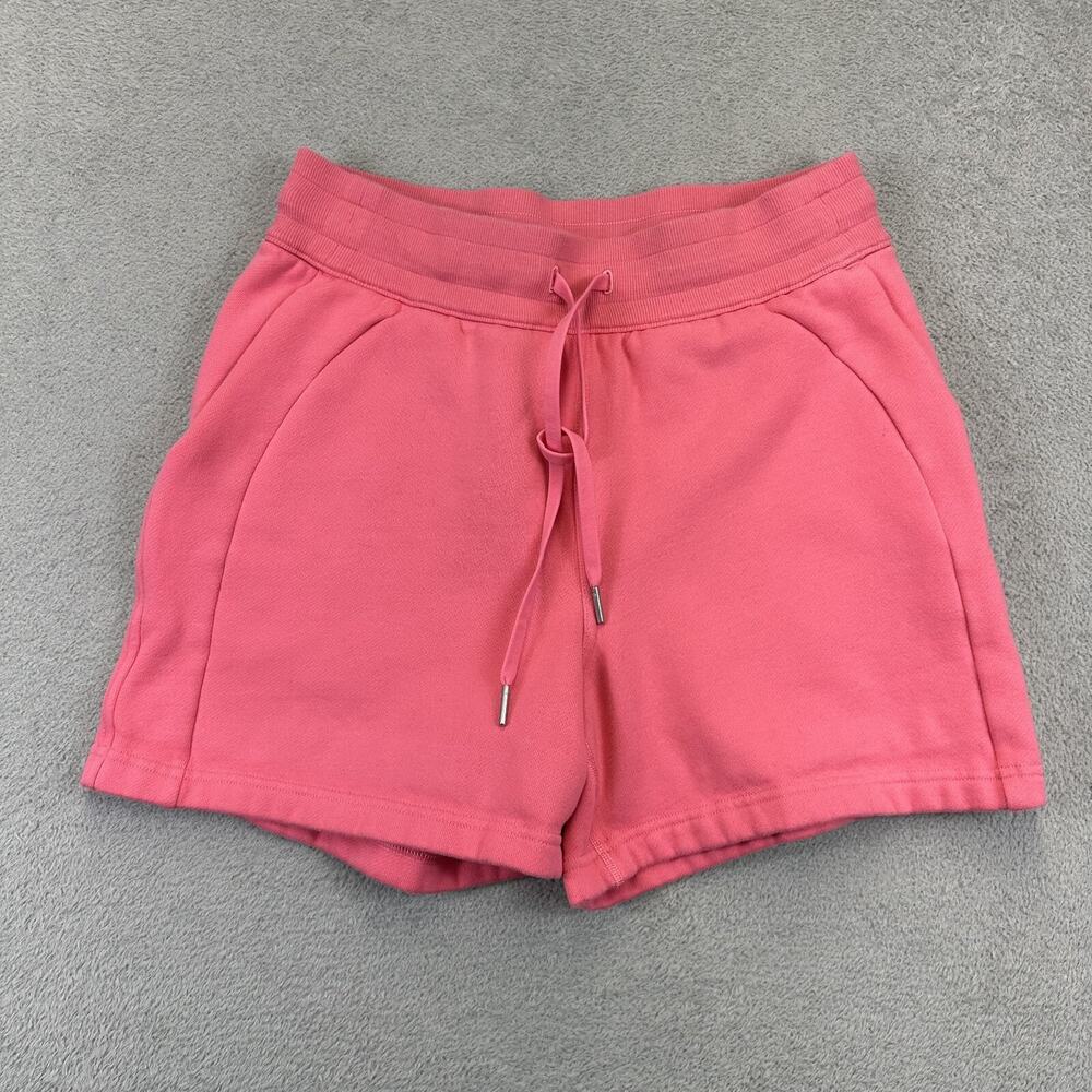 Lululemon Scuba High Rise Short 5" Pink Lightweight Terry Pull On Drawstring 8